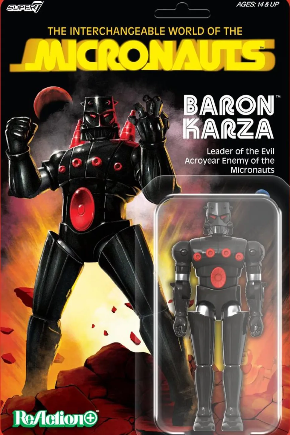 Micronauts - Baron Karza O-Ring ReAction+ 3.75" Scale Action Figure (Wave 1)