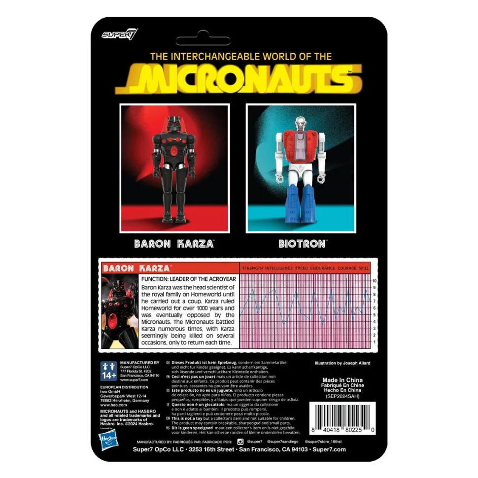 Micronauts - Baron Karza O-Ring ReAction+ 3.75" Scale Action Figure (Wave 1)