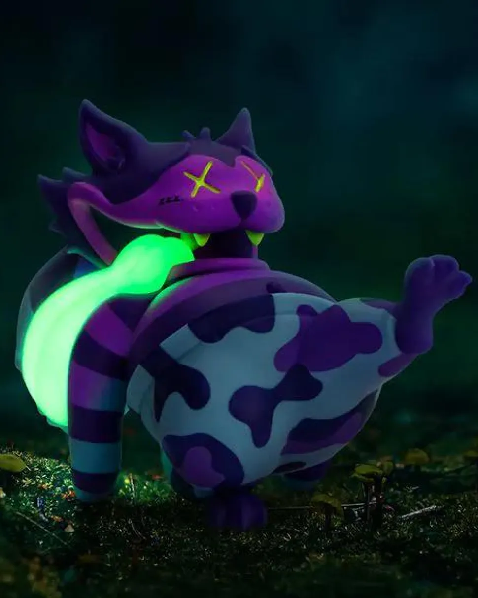Mighty Jaxx - Droopy Cat (Trippy Edition) 6" Vinyl Figure by PoOL