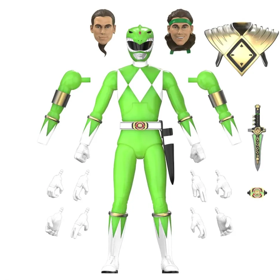 Mighty Morphin' Power Rangers - Green Ranger Glow-in-the-Dark Ultimates! 7" Scale Action Figure (Wave 5)