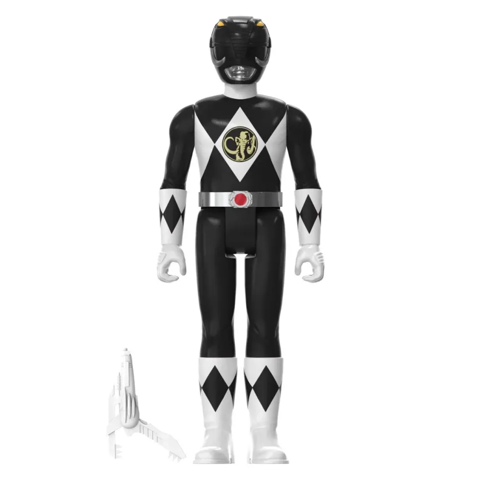 Mighty Morphin Power Rangers - Black Ranger ReAction 3.75" Action Figure (2023 SDCC Exclusive)