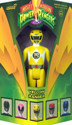 Mighty Morphin Power Rangers - Yellow Ranger ReAction 3.75" Action Figure (2023 SDCC Exclusive)