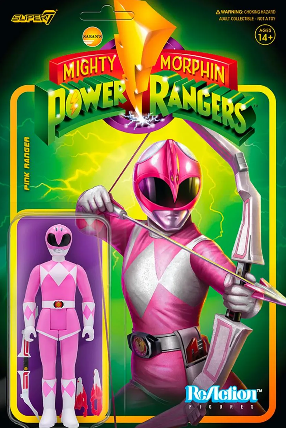 Mighty Morphin’ Power Rangers - Pink Ranger ReAction 3.75” Action Figure