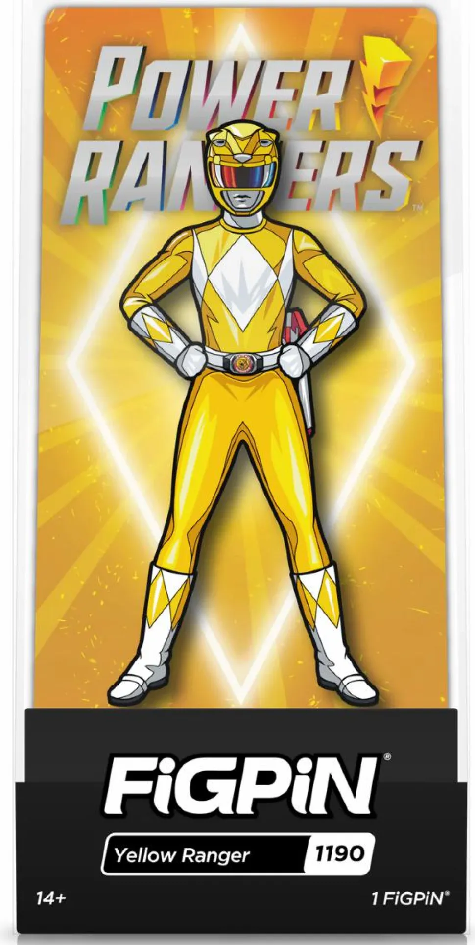 Mighty Morphin Power Rangers - Yellow Ranger FigPin Enamel Pin