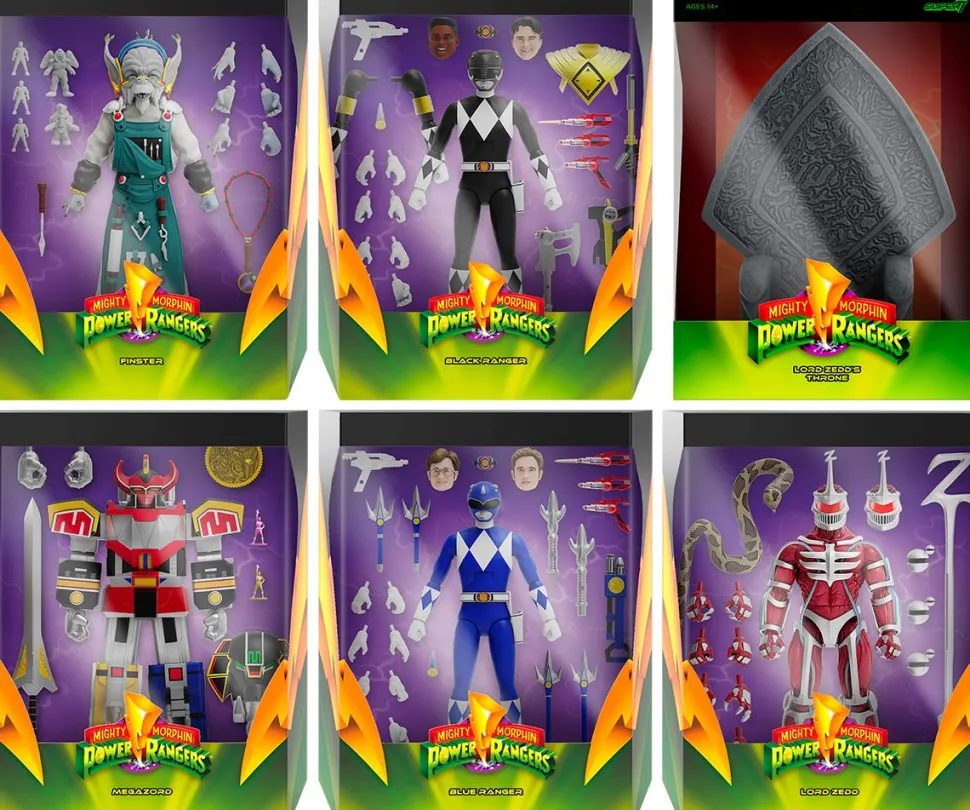 Mighty Morphin’ Power Rangers - Wave 3 Ultimates! 7” Scale Action Figure Assortment (Set of 6)
