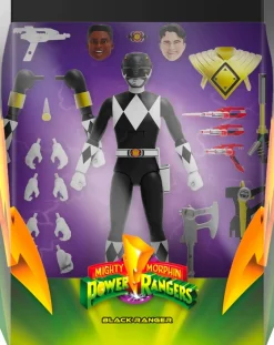 Mighty Morphin’ Power Rangers - Black Ranger Ultimates! 7” Scale Action Figure (Wave 3)