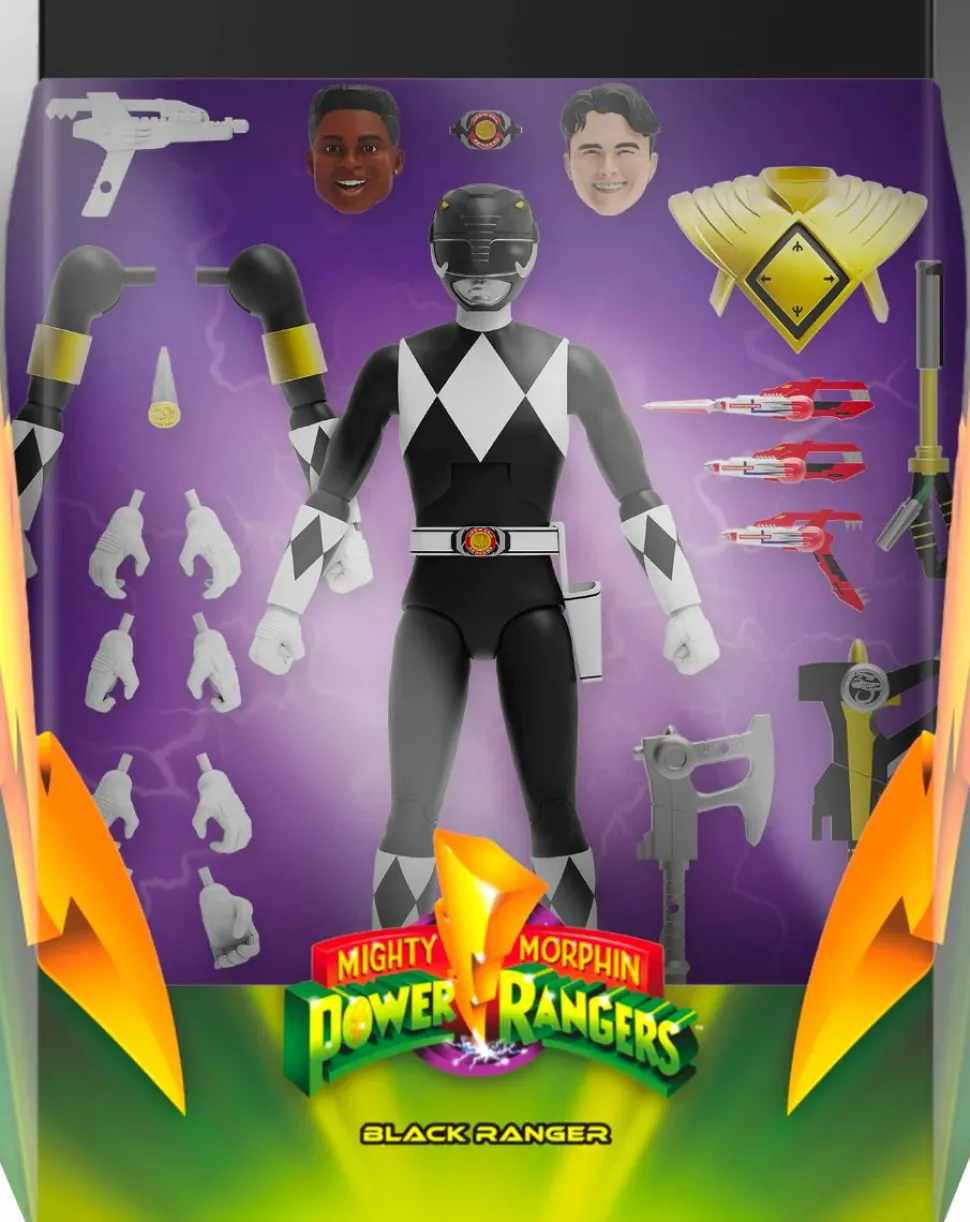 Mighty Morphin’ Power Rangers - Black Ranger Ultimates! 7” Scale Action Figure (Wave 3)