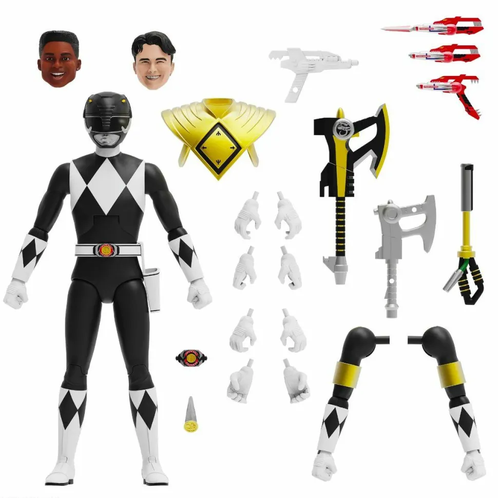 Mighty Morphin’ Power Rangers - Black Ranger Ultimates! 7” Scale Action Figure (Wave 3)