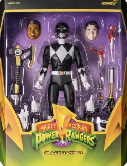 Mighty Morphin’ Power Rangers - Black Ranger Ultimates! 7” Scale Action Figure (Wave 3)