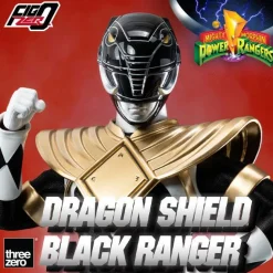 Mighty Morphin Power Rangers - Dragon Shield Black Ranger FigZero 1/6th Scale Action Figure