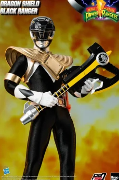 Mighty Morphin Power Rangers - Dragon Shield Black Ranger FigZero 1/6th Scale Action Figure