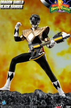 Mighty Morphin Power Rangers - Dragon Shield Black Ranger FigZero 1/6th Scale Action Figure