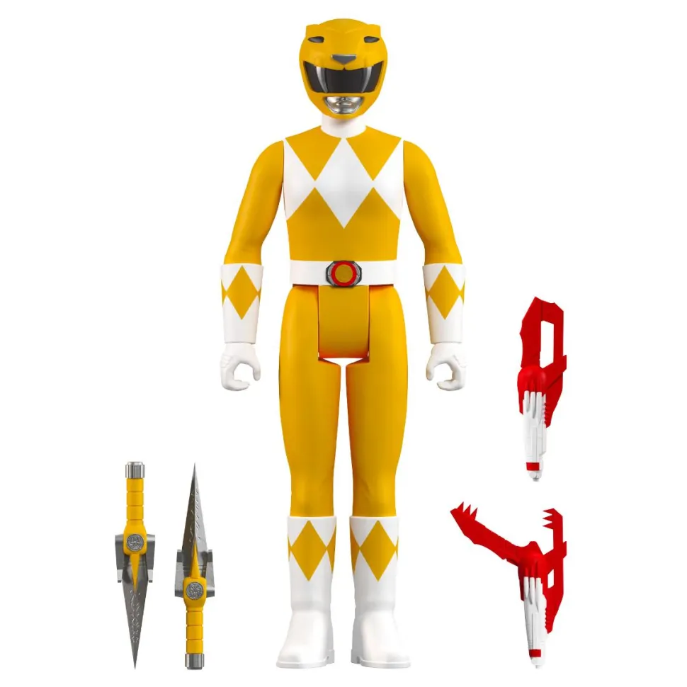 Mighty Morphin Power Rangers - Yellow Ranger ReAction 3.75” Action Figure