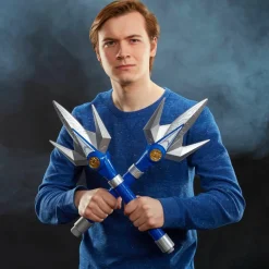 Mighty Morphin Power Rangers - Blue Ranger Power Lance Lightning Premium Collection 1:1 Scale Life-Size Prop Replica