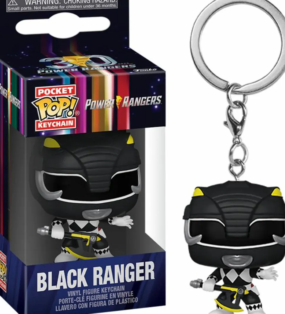 Mighty Morphin Power Rangers - Black Ranger 30th Anniversary Pocket Pop! Vinyl Keychain