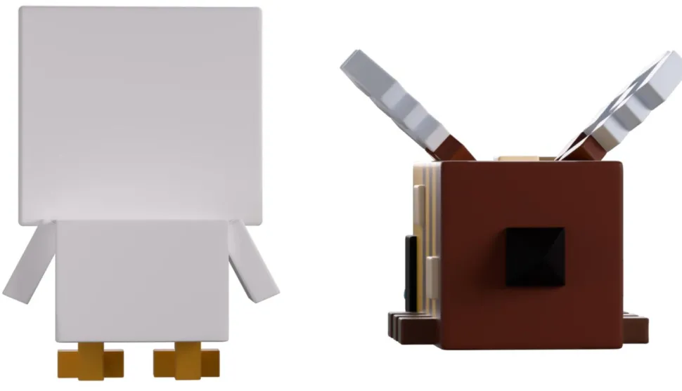 Minecraft - Bee and Chicken Monitor Buddiez 2.5" Vinyl Figure 2-Pack