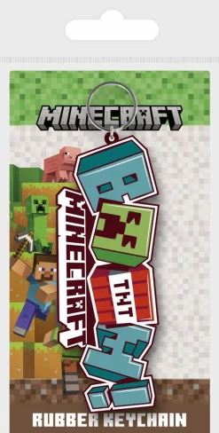 Minecraft - Boom Rubber Keychain