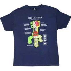 Minecraft - Creeper Anatomy Kids or Youth Navy T-Shirt