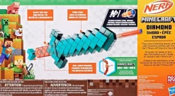 Minecraft - Diamond Sword Nerf Dart Blaster Roleplay Replica