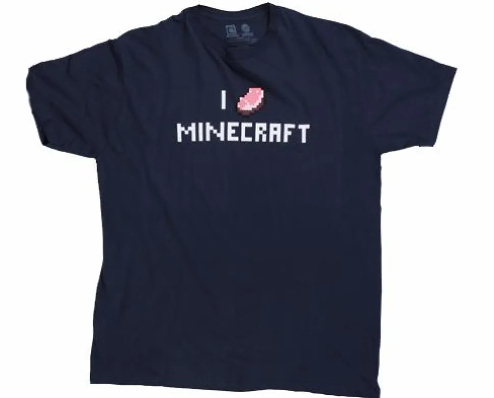 Minecraft - I Porkchop Minecraft Navy Male T-Shirt