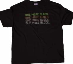 Minecraft - One More Block Black Male T-Shirt