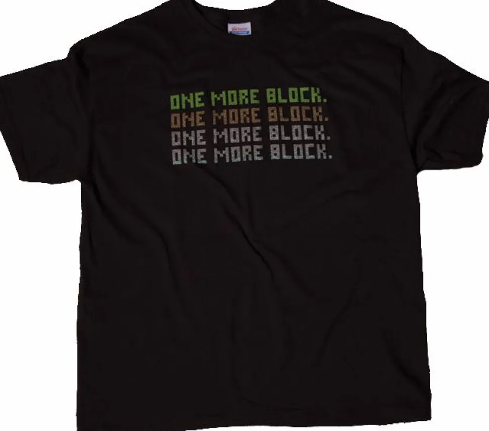 Minecraft - One More Block Black Male T-Shirt