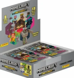 Minecraft - Panini Minecraft Challenges Trading Cards Booster Box (Display of 18)