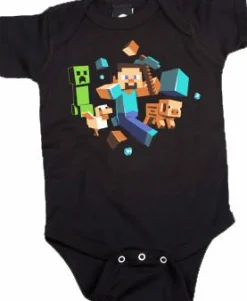 Minecraft - Run Away! Baby Creeper Jumpsuit/Onesie