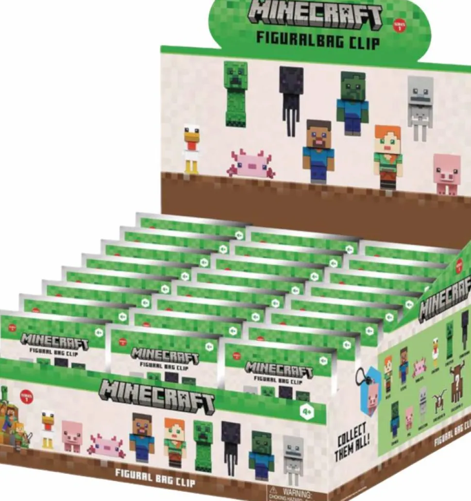 Minecraft - Series 1 3D Figural Foam Bag Clip Blind Bag (Display of 24)