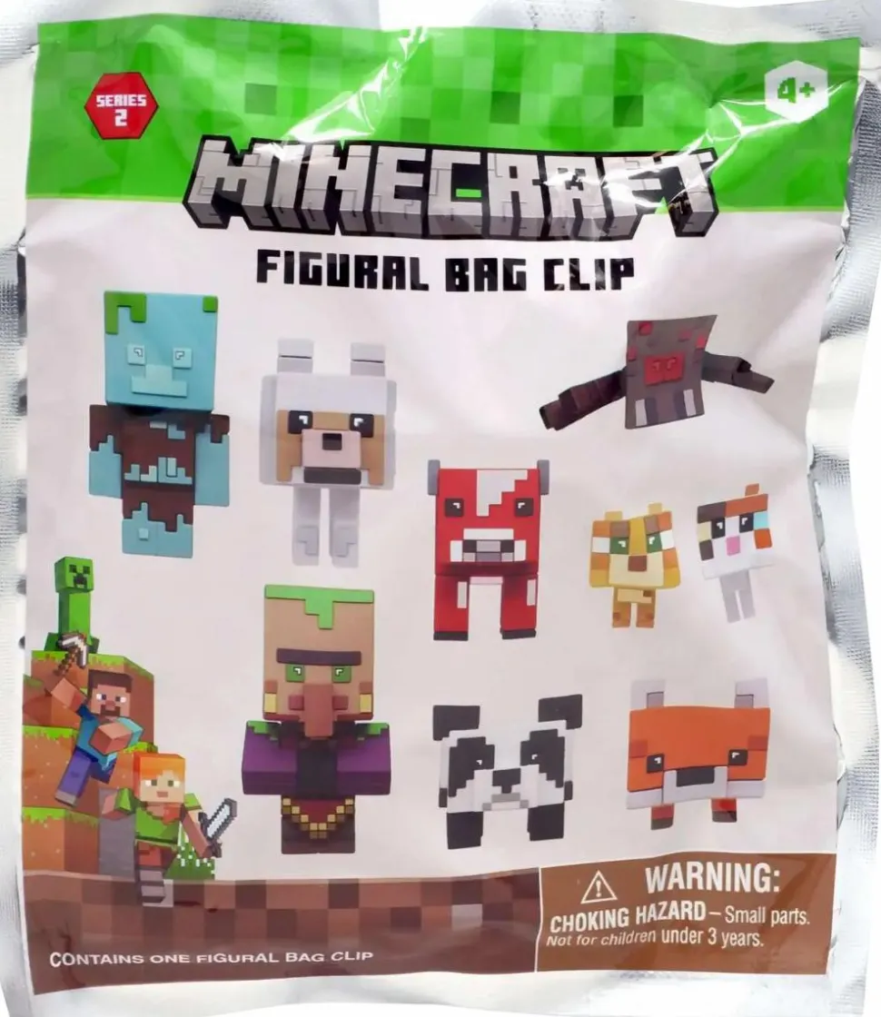 Minecraft - Series 2 3D Figural Foam Bag Clip Blind Bag (Single Unit)