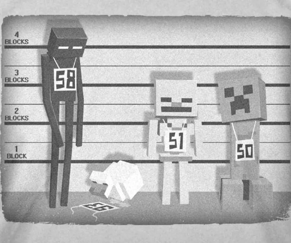Minecraft - Silver Lineup Kids or Youth T-Shirt