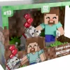 Minecraft - Taming A Wolf 5" Vinyl Figure Diorama