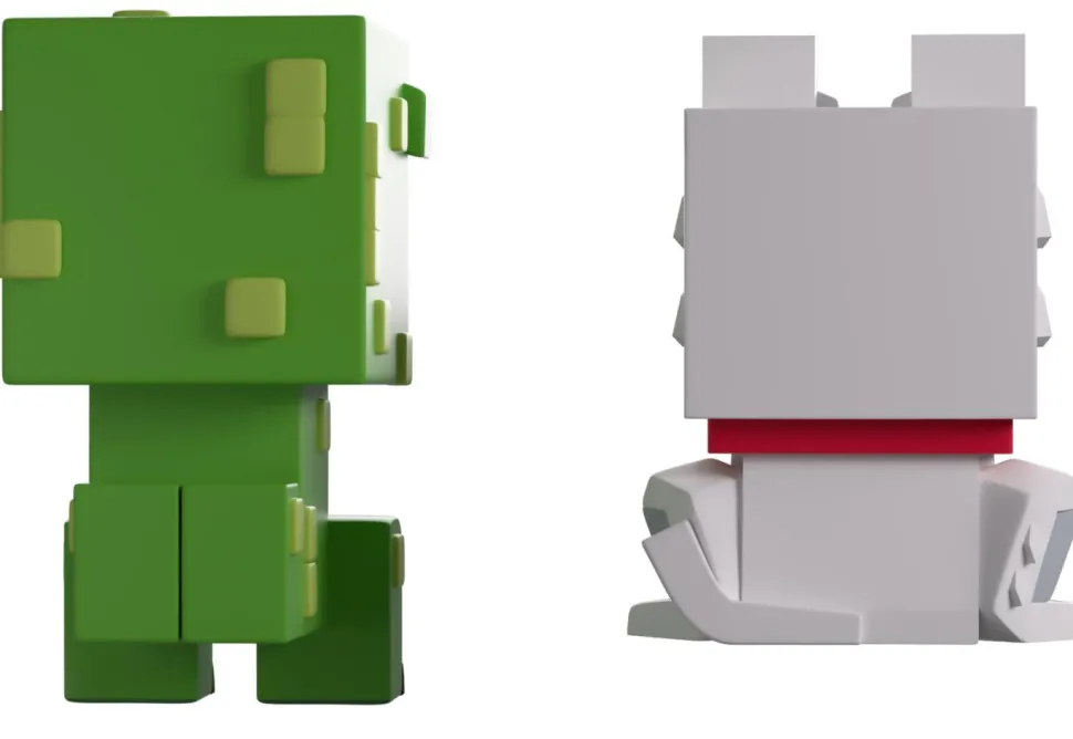 Minecraft - Wolf and Creeper Monitor Buddiez 2.5" Vinyl Figure 2-Pack