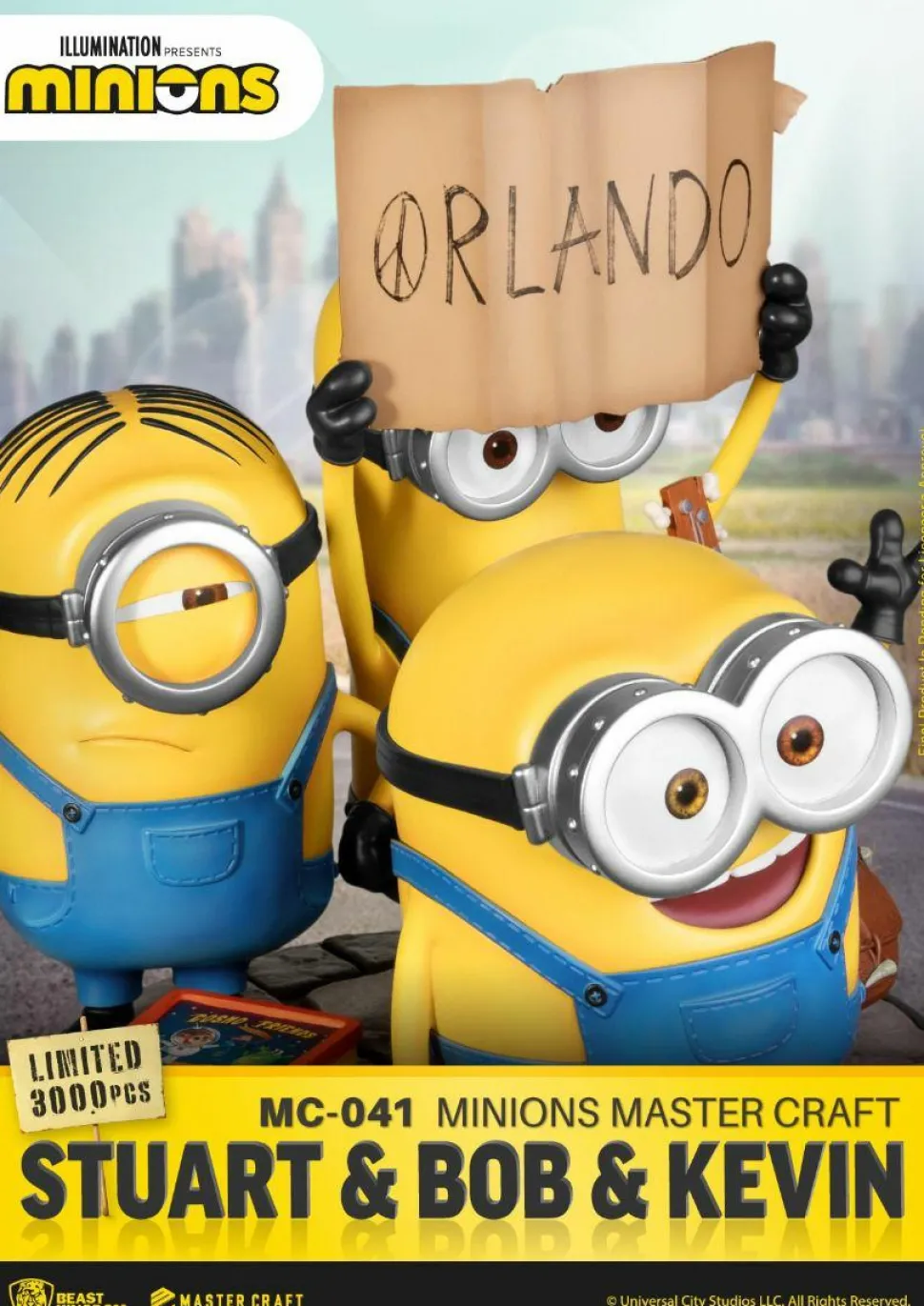 Minions - Stuart, Bob and Kevin MC-041 Master Craft 14” Statue
