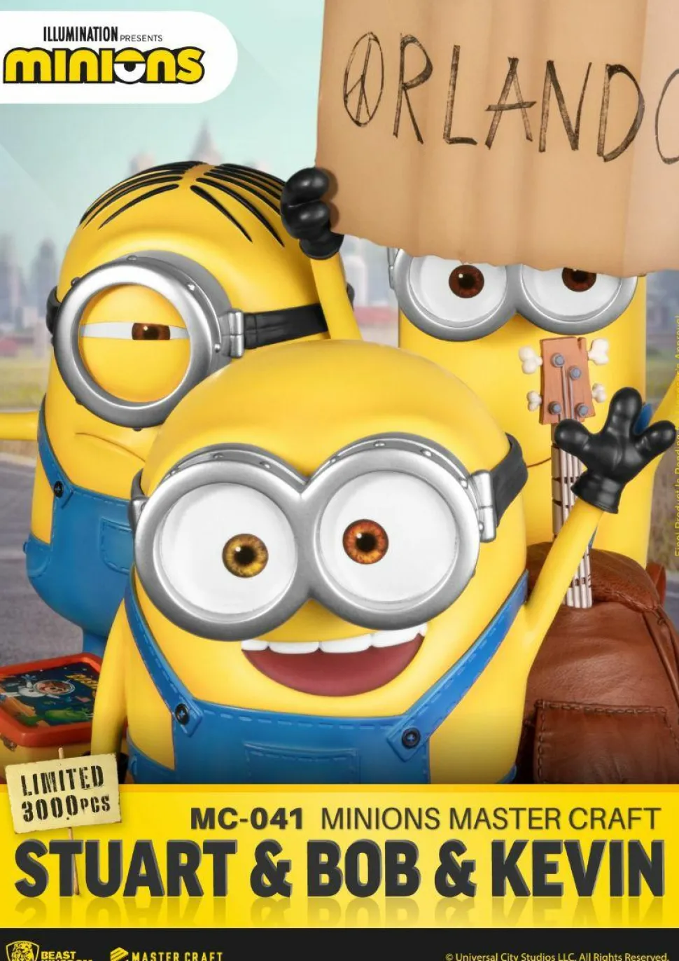 Minions - Stuart, Bob and Kevin MC-041 Master Craft 14” Statue
