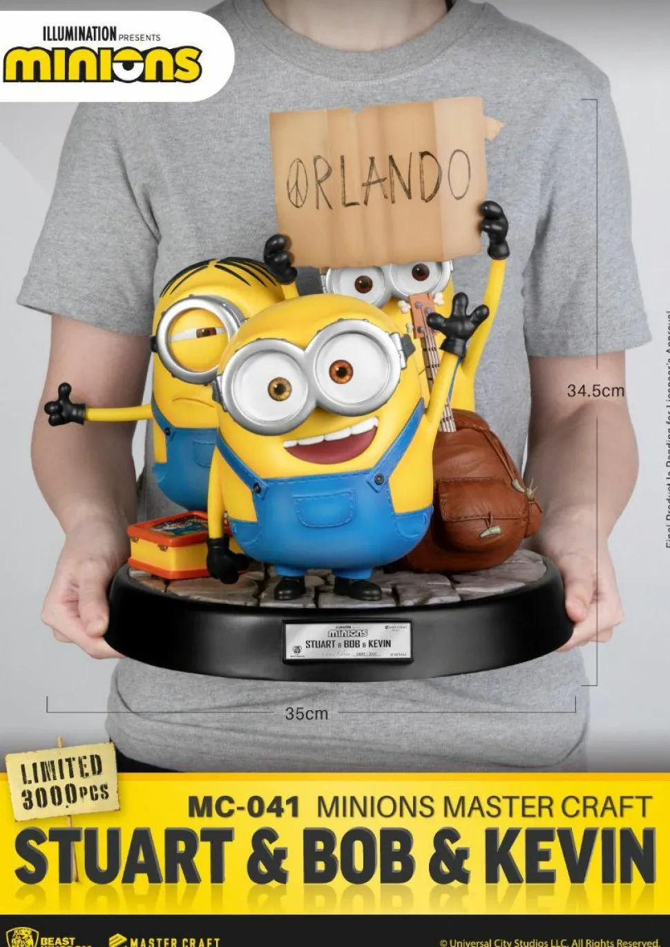 Minions - Stuart, Bob and Kevin MC-041 Master Craft 14” Statue