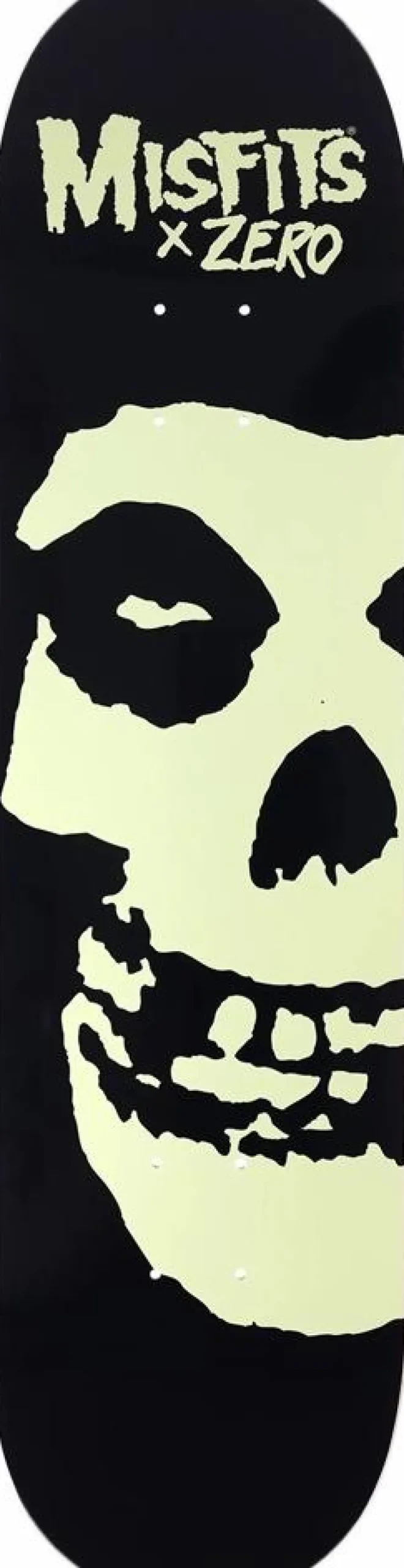 Misfits - Misfits x Zero Fiend Skull Glow in the Dark 8.25" Skateboard Deck (Deck Only)