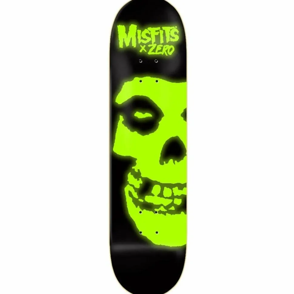 Misfits - Misfits x Zero Fiend Skull Glow in the Dark 8.25" Skateboard Deck (Deck Only)