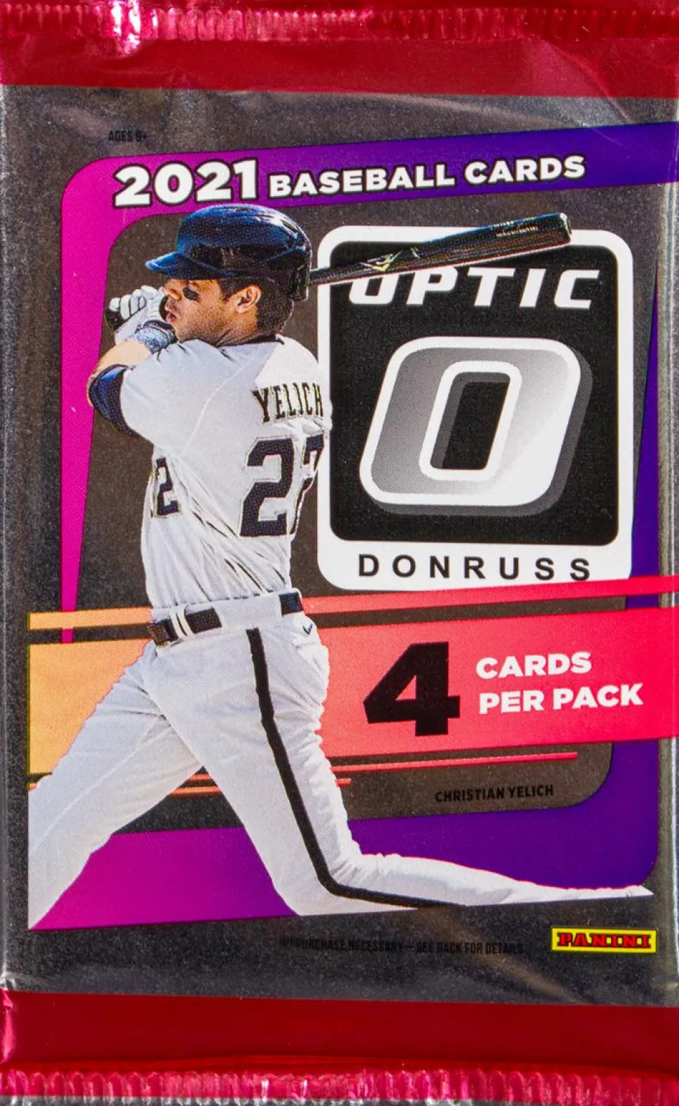MLB Baseball - 2021 Donruss Optic Baseball Cards Hobby Pack (4 Cards)
