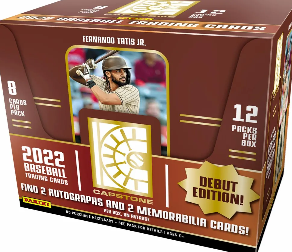 MLB Baseball - 2022 Panini Capstone Baseball Trading Cards Hobby Box (12 Packs)