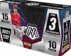MLB Baseball - 2021 Panini Mosaic Trading Cards Hobby Box (10 Packs)