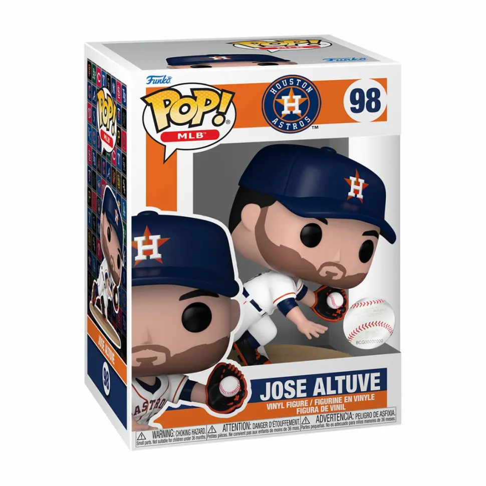 MLB Baseball - Jose Altuve Catching in White Jersey Houston Astros Pop! Vinyl Figure