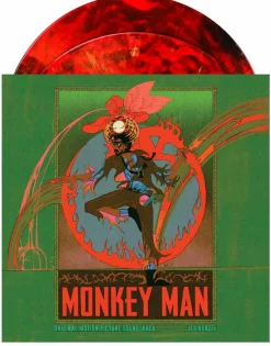 Monkey Man (2024) - Original Motion Picture Soundtrack by Jed Kurzel 2xLP Vinyl Record (Blood Red, Black, and Metallic Gold Coloured Vinyl)