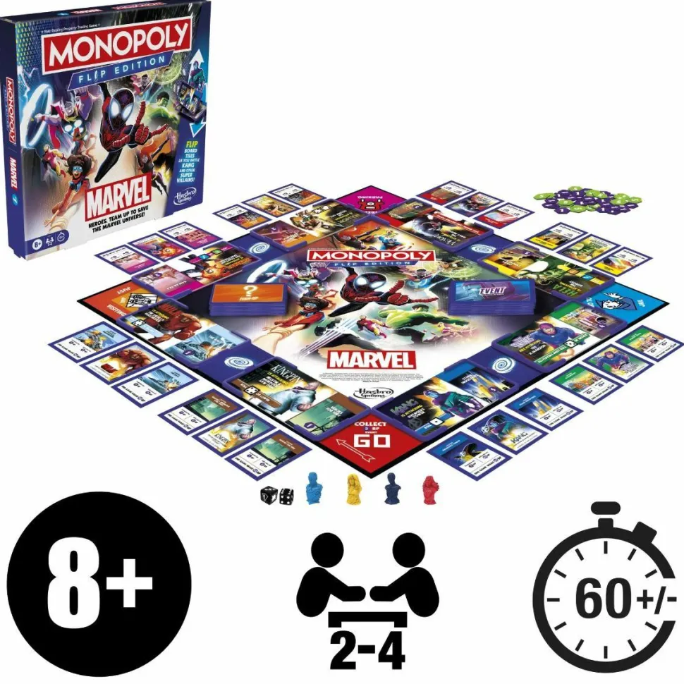 Monopoly - Flip Edition Marvel Board Game