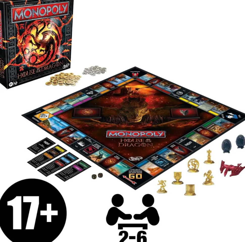 Monopoly - Game of Thrones: House of the Dragon Edition Board Game