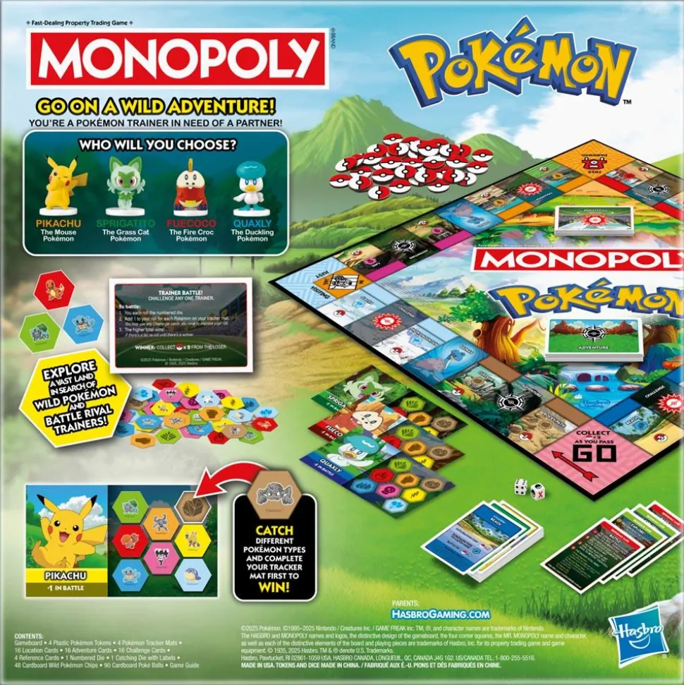 Monopoly - Pokemon Edition Board Game