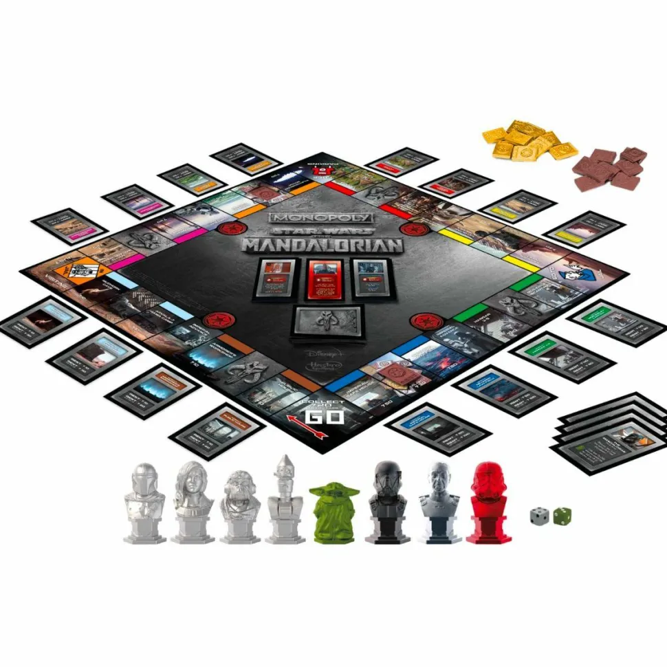 Monopoly - Star Wars: The Mandalorian Collector’s Edition Board Game with Remnant Stormtrooper Retro Collection Kenner 3.75” Action Figure