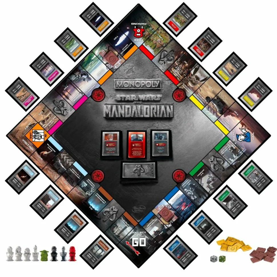 Monopoly - Star Wars: The Mandalorian Collector’s Edition Board Game with Remnant Stormtrooper Retro Collection Kenner 3.75” Action Figure