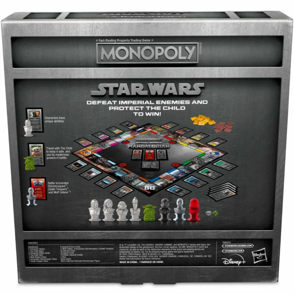 Monopoly - Star Wars: The Mandalorian Collector’s Edition Board Game with Remnant Stormtrooper Retro Collection Kenner 3.75” Action Figure