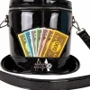 Monopoly - 90th Anniversary Top Hat Glitter Figural 8" Faux Leather Crossbody Bag